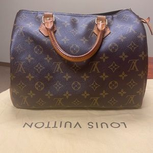 Authentic Louis Vuitton Monogram Speedy 30 Handbag